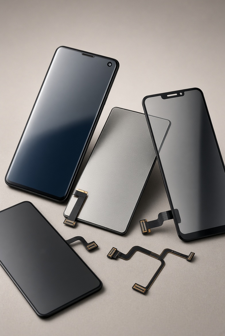 Phone touch panels, LCDs and glass